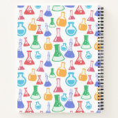 Colorful Chemistry Flasks Pattern Notitieboek (Achterkant)