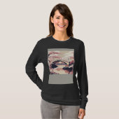 Colorful Cherry Blossom Bridge Vibrant T-shirt (Voorkant volledig)