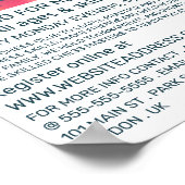 Colorful Chess Piecks, Chess Club Adverteren Poster (Hoek)