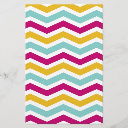 Colorful Chevron Briefpapier (Voorkant)