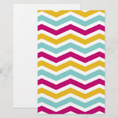 Colorful Chevron Briefpapier (Voorkant / Achterkant)