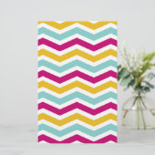 Colorful Chevron Briefpapier (Staand voorkant)