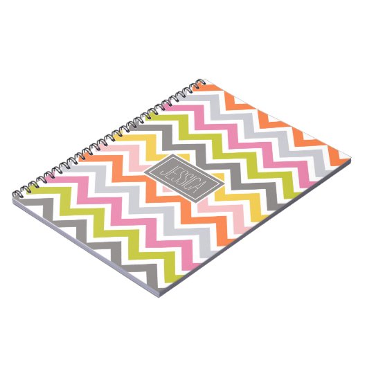 Colorful Chevron Custom-laptop Notitieboek (Linkerzijde)