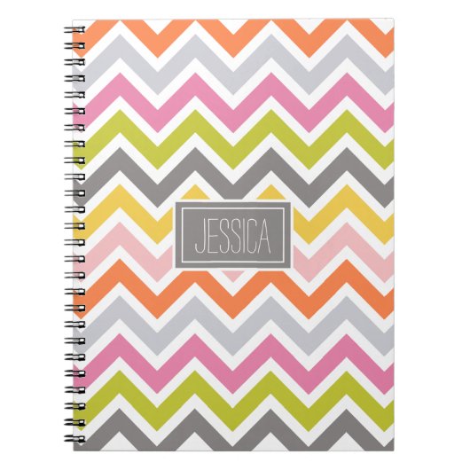 Colorful Chevron Custom-laptop Notitieboek (Voorkant)
