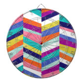 Colorful Chevron Geometric Abstract Dartbord (Voorkant)