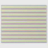 Colorful Chevron Geometric Zigzag Pattern Cadeaupapier (Vlak)