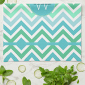 Colorful Chevron Monogram Kitchen Towel Theedoek (Gevouwen)