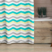 Colorful Chevron Pattern Douchegordijn