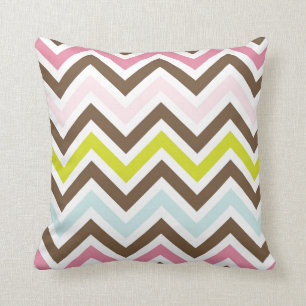 Colorful Chevron Stripes Kussen