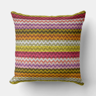 Colorful Chevron Stripes Pattern #2 Kussen