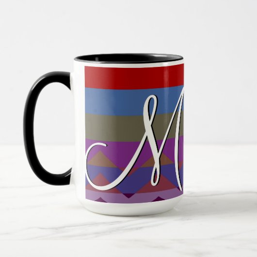 Colorful Chevron Stripes Pattern #4 Mok (Links)