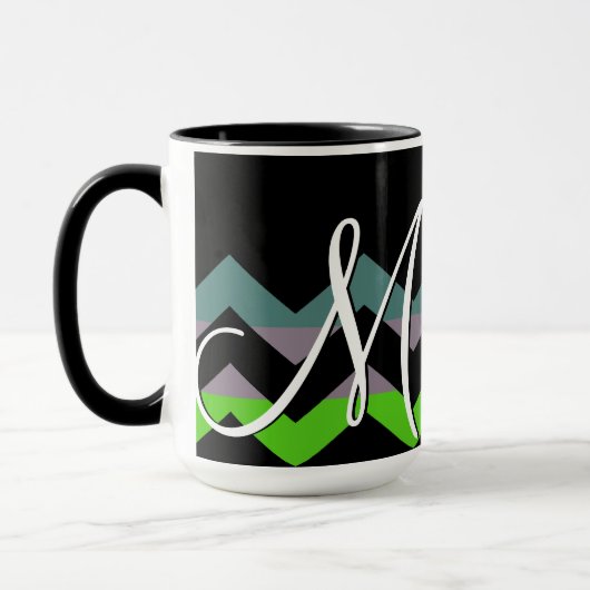 Colorful Chevron Stripes Pattern #6 Mok (Links)