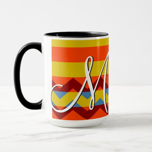 Colorful Chevron Stripes Pattern #8 Mok (Links)