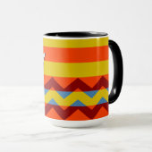 Colorful Chevron Stripes Pattern #8 Mok (Voorkant rechts)