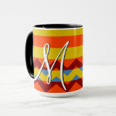 Colorful Chevron Stripes Pattern #8 Mok (Voorkant links)