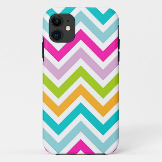 Colorful Chevron Stripes Pattern Case-Mate iPhone Case (Achterkant)