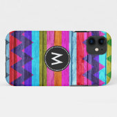 Colorful Chevron Stripes Wood #9 Case-Mate iPhone Case (Achterkant (horizontaal))