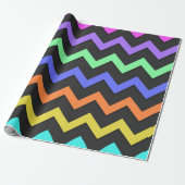 Colorful Chevron Vibrant Cool Summer Pattern Cadeaupapier (Uitgerold)