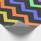 Colorful Chevron Vibrant Cool Summer Pattern Cadeaupapier (Hoek)