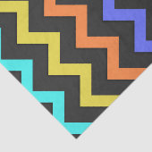 Colorful Chevron Vibrant Cool Summer Pattern Tissuepapier (Detail)