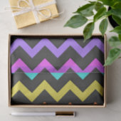 Colorful Chevron Vibrant Cool Summer Pattern Tissuepapier (Geschenk)