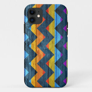 Colorful Chevron Wood Abstract #3 Case-Mate iPhone Case