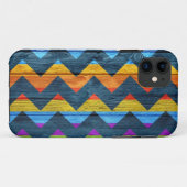 Colorful Chevron Wood Abstract #3 Case-Mate iPhone Case (Achterkant (horizontaal))