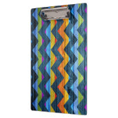 Colorful Chevron Wood Abstract Klembord (Links)