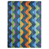Colorful Chevron Wood Abstract Klembord (Achterkant)