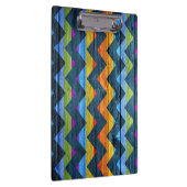 Colorful Chevron Wood Abstract Klembord (Rechts)