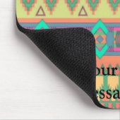 Colorful Chevron Zig Zag Tribal Aztec Ikat Pattern Muismat (Hoek)