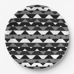 Colorful Chevron Zigzag Pattern #11 Papieren Bordje