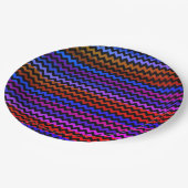 Colorful Chevron Zigzag Pattern #99 Papieren Bordje (Gekanteld)