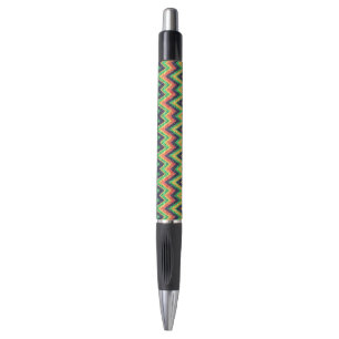 Colorful Chevron Zigzag Pattern Faux Glitter Kijk Pen