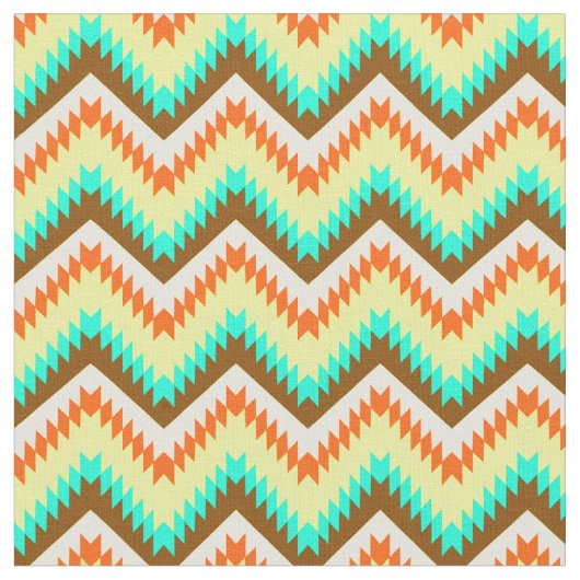 Colorful Chevrons Zig Zag Stof (Close Up)