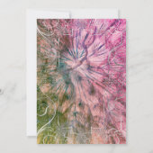 Colorful Chic Glitzy Birthday Uitnodiging (Achterkant)