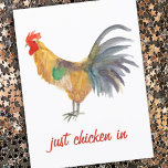 Colorful Chicken Waterverf Funny Briefkaart<br><div class="desc">Geniet van deze griezelige kip op deze grappige kaart. U kunt uw eigen tekst altijd wijzigen of toevoegen. Laat me weten of je iets wilt dat aangepast is. Als je het koopt, bedankt! Ben zeker om een foto op Instagram van het in actie te delen en me te labels @shoshannahscribbles...</div>