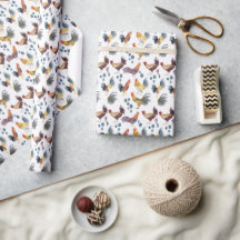 Colorful Chickens & Eggs Waterverf Pattern Gift