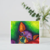 Colorful Chihuahua Briefkaart (Staand voorkant)