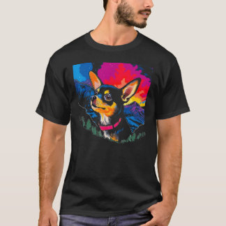 Colorful Chihuahua Dog T-shirt