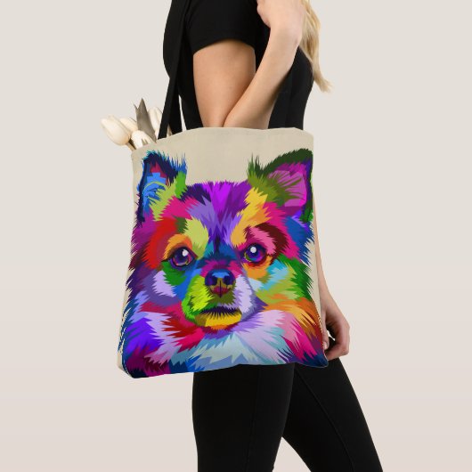 Colorful chihuahua dog - Tas (Dichtbij)