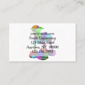 Colorful Chihuahua hamburger vliegend Visitekaartje (Voorkant)