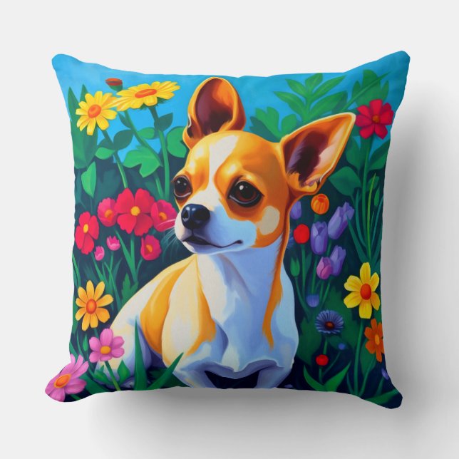 Colorful Chihuahua Kussen (Voorkant)