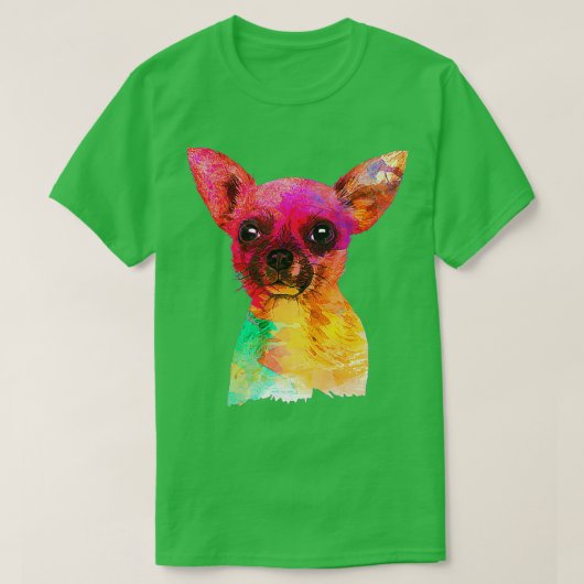 Colorful Chihuahua T-shirt (Design voorkant)