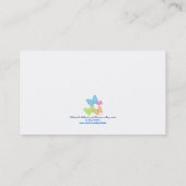 Colorful Childrens Calling Cards Contactkaartje (Achterkant)