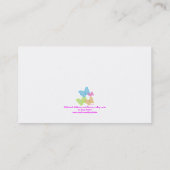 Colorful Childrens Calling Cards Contactkaartje (Achterkant)