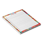 Colorful Chinees Auspicious Cloud Dragon Design Notitieblok (Schuin)