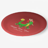 Colorful Chinese Dragon Papieren Bordje (Gekanteld)