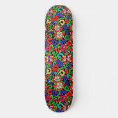 Colorful Chinese Floral Skateboard (Voorkant)