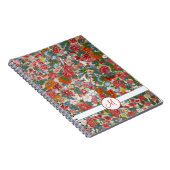 Colorful Chinoiserie Floral Monogram Notitieboek (Rechterzijde)